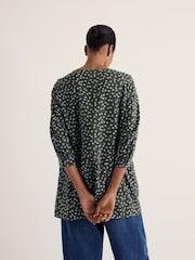 Seasalt Cornwall Green Lerryn Printed A-Line Tunic - Image 3 of 5
