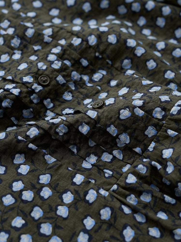 Seasalt Cornwall Green Lerryn Printed A-Line Tunic - Image 5 of 5 Seasalt Cornwall Green Lerryn Printed A-Line Tunic - Image 5 of 5