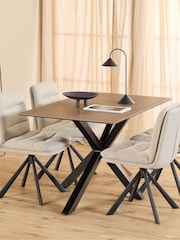 Actona BrownBeige Heaven Dining Table - Image 1 of 10