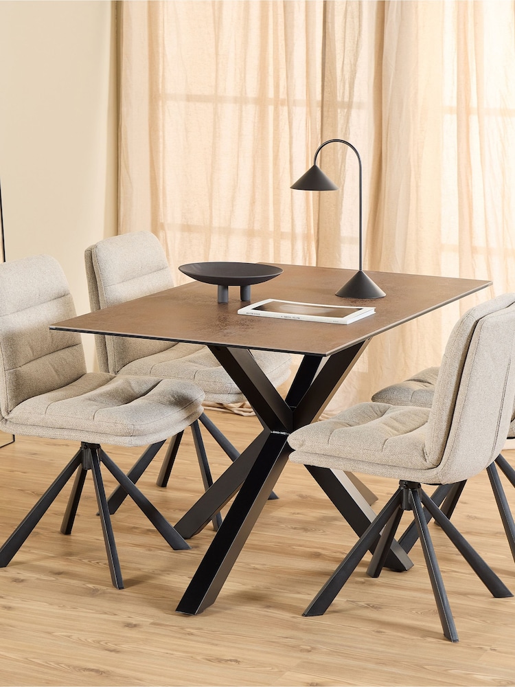 Actona BrownBeige Heaven Dining Table - Image 1 of 10 Actona BrownBeige Heaven Dining Table - Image 1 of 10