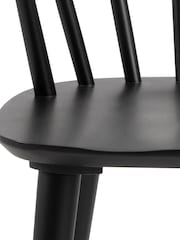 Actona OakBlack Christo Dining Table & 6 Ida Dining Chairs - Image 11 of 12