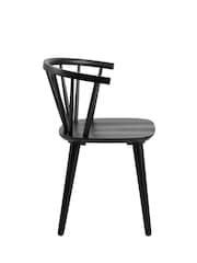 Actona OakBlack Christo Dining Table & 6 Ida Dining Chairs - Image 9 of 12