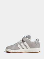 adidas Grey Light Grand Court 00s Trainers - Image 2 of 9