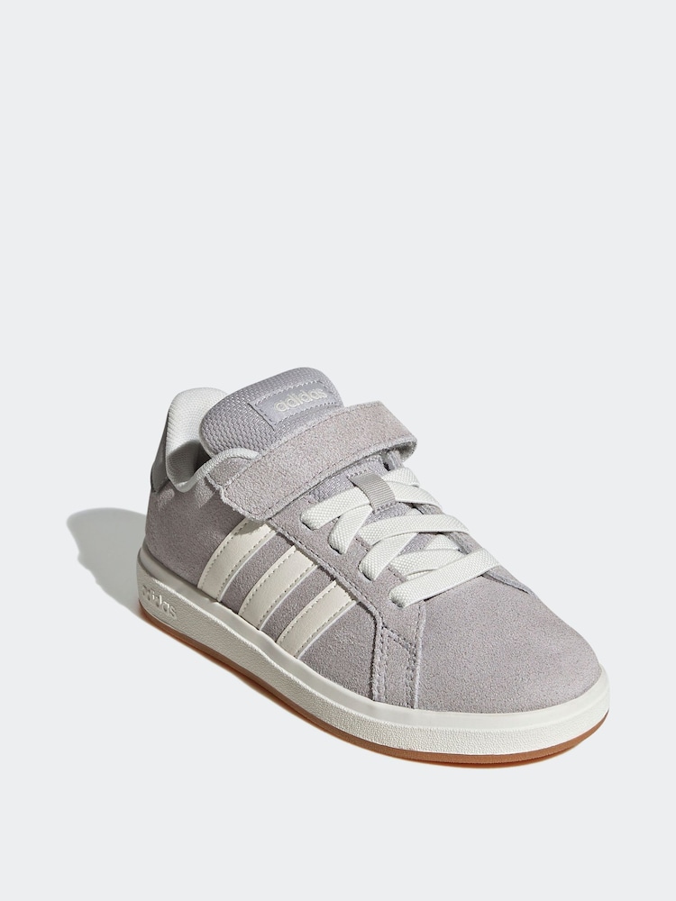 adidas Grey Light Grand Shoes - Image 3 of 9