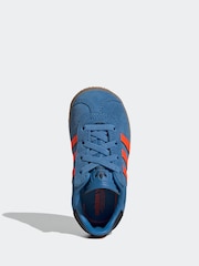 Bleu - Adidas Originals Gazelle Infant Kids Trainers - Image 5 de 9