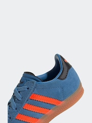 Bleu - Adidas Originals Gazelle Infant Kids Trainers - Image 8 de 9