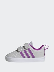 adidas Grey/Purple VS Pace 2.0 Trainers - Image 2 of 9