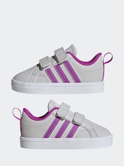 adidas Grey/Purple VS Pace 2.0 Trainers - Image 5 of 9