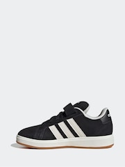 adidas Black Grey Grand Court 00s Trainers - Image 2 of 9