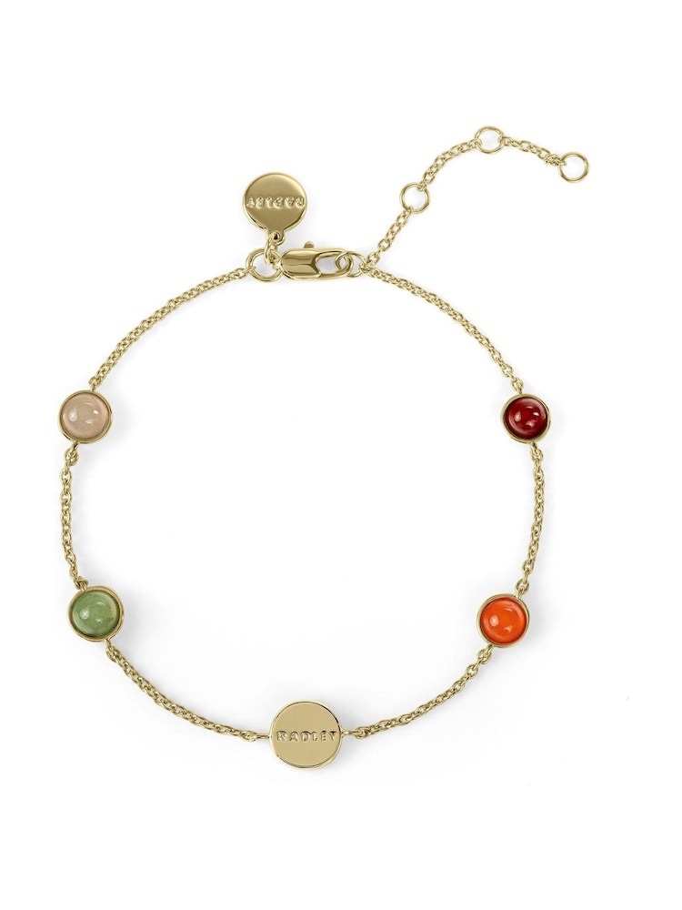 Peers Hardy Gold Radley 18ct Plated Multi Stone Bracelet - Image 2 of 5 Peers Hardy Gold Radley 18ct Plated Multi Stone Bracelet - Image 2 of 5