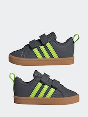 adidas Khaki/Lime VS Pace 2.0 Trainers - Image 4 of 9