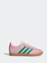 adidas Originals Pink Junior Gazelle Trainers - Image 1 of 9