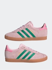 adidas Originals Pink Junior Gazelle Trainers - Image 5 of 9