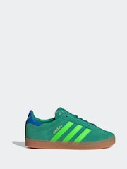 adidas Originals Green Dark Gazelle Trainers - Image 1 of 9