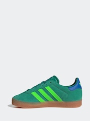 adidas Originals Green Dark Gazelle Trainers - Image 2 of 9