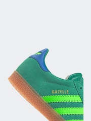 adidas Originals Green Dark Gazelle Trainers - Image 8 of 9