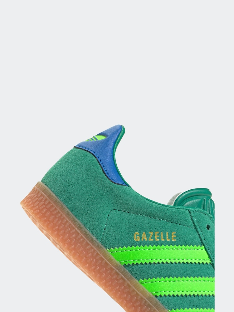 adidas Originals Green Dark Gazelle Trainers - Image 8 of 9