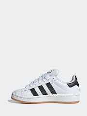 Adidas Originals White/Black Campus Kids Trainers - Image 2 of 9