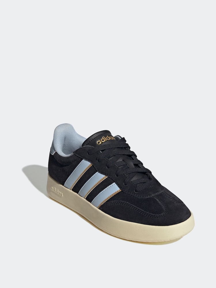 adidas Black Dark Barreda Trainers - Image 3 of 9