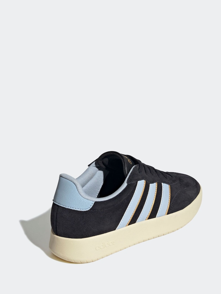 adidas Black Dark Barreda Trainers - Image 4 of 9