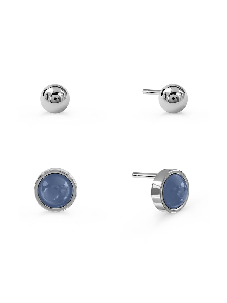 Peers Hardy Silver Radley Plated Moonlight Twinpack Earrings - Image 2 of 4 Peers Hardy Silver Radley Plated Moonlight Twinpack Earrings - Image 2 of 4