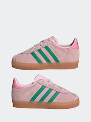 Rose - Adidas Originals Gazelle Infant Kids Trainers - Image 5 de 9