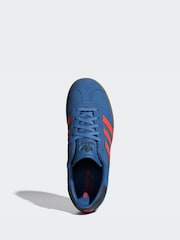 adidas Originals Blue/Orange Junior Gazelle Trainers - Image 6 of 9