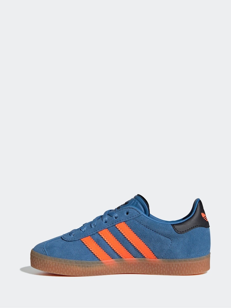 adidas Originals Blue Sky Gazelle Trainers - Image 2 of 9