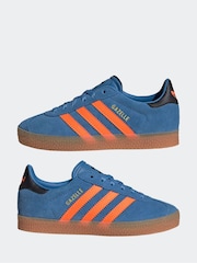 adidas Originals Blue Sky Gazelle Trainers - Image 5 of 9