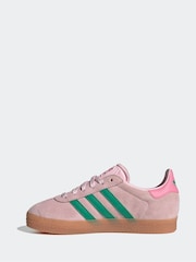 adidas Originals Pink Light Gazelle Trainers - Image 2 of 9