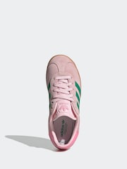 adidas Originals Pink Light Gazelle Trainers - Image 6 of 9