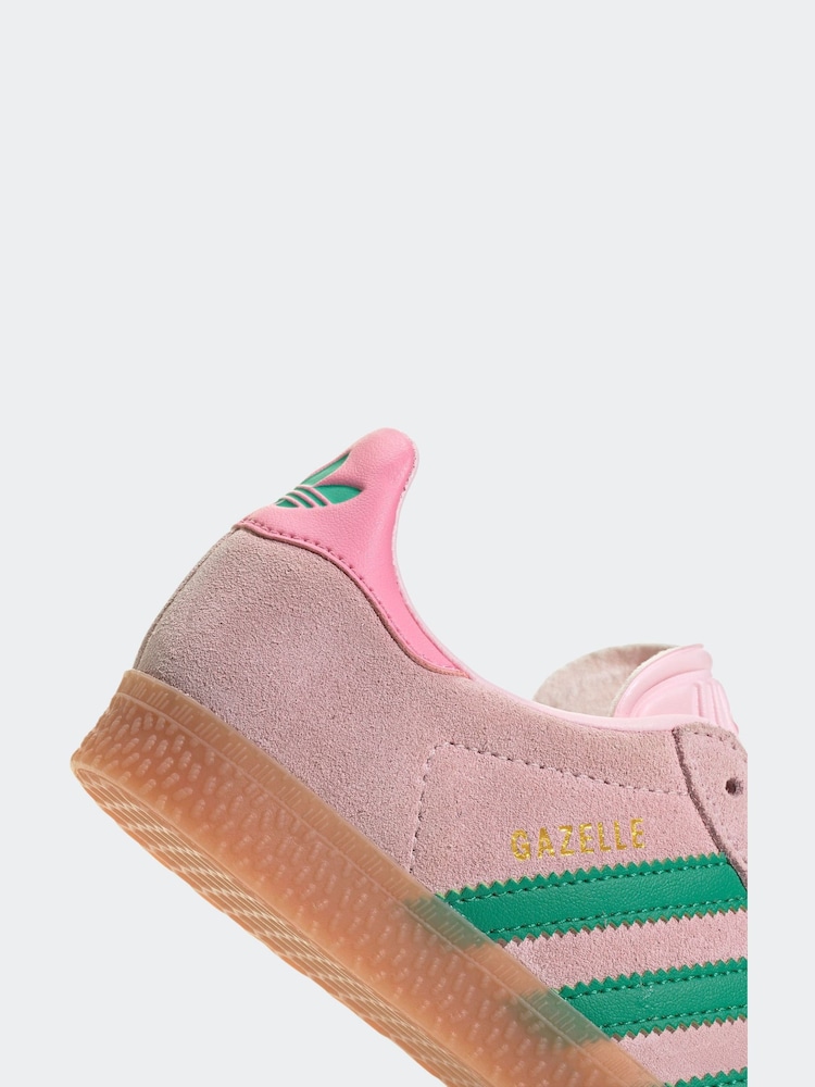 adidas Originals Pink Light Gazelle Trainers - Image 8 of 9