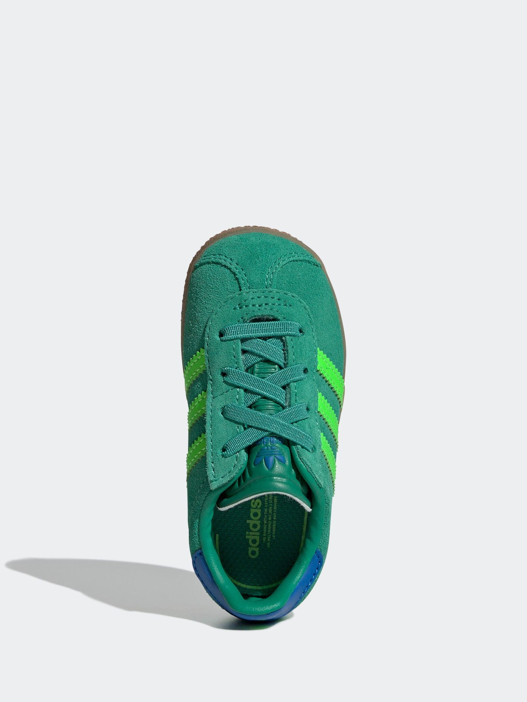 Buy adidas Originals Green/Lime Gazelle Comfort Closure