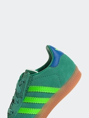 Green/Lime - Adidas Originals Gazelle Infant Kids Trainers - Image 8 de 9