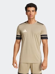 adidas Brown Squadra 25 Jersey T-Shirt - Image 1 of 8