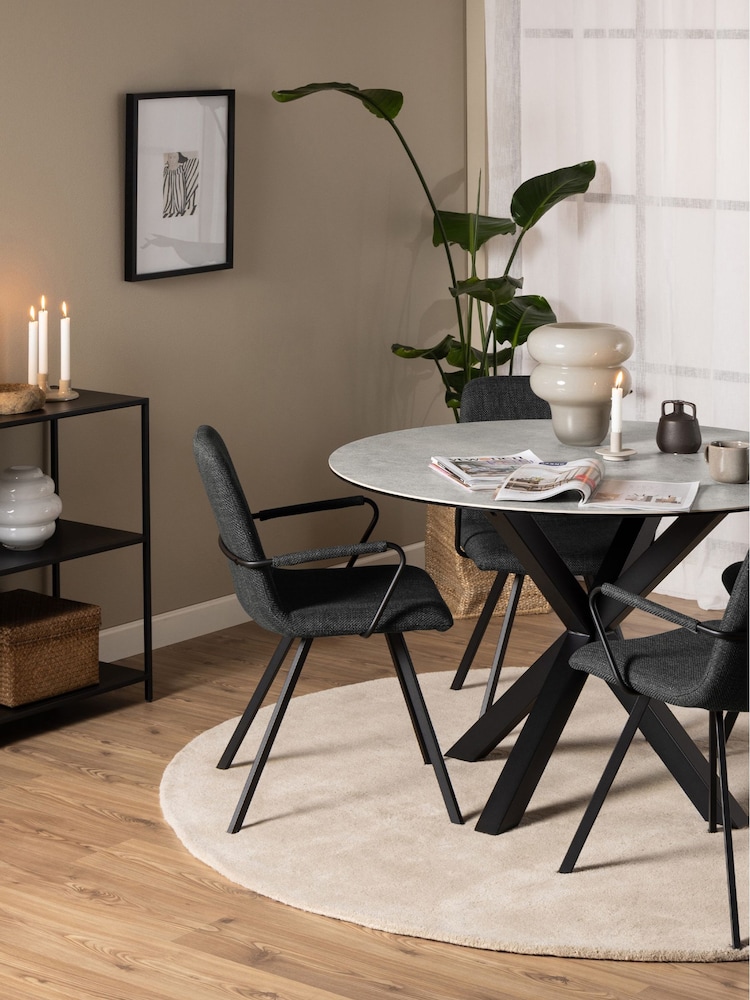 Actona Grey Heaven Round Dining Table - Image 1 of 8
