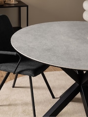 Actona Grey Heaven Round Dining Table - Image 4 of 8