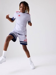 adidas Grey Squadra 25 Shorts - Image 1 of 4