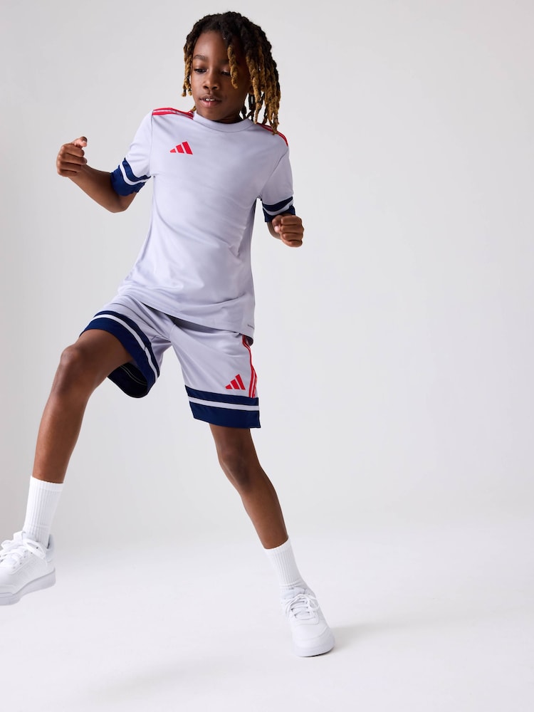 adidas Grey Squadra 25 Shorts - Image 1 of 4