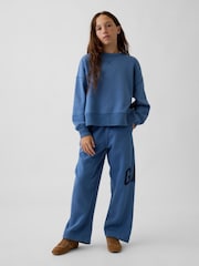 Blå - Gap Vintage Soft Relaxed Barrel Joggers (4-13yrs) - Bilde 3 av 6
