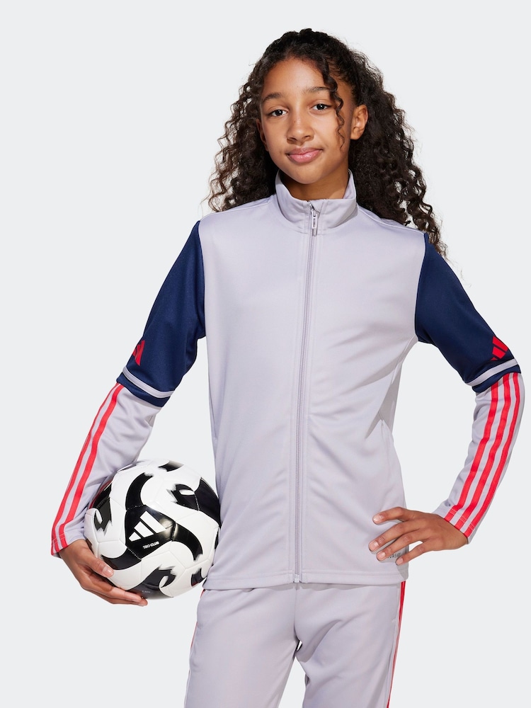adidas Grey Squadra 25 Zip Up Training Jacket - Image 1 of 6