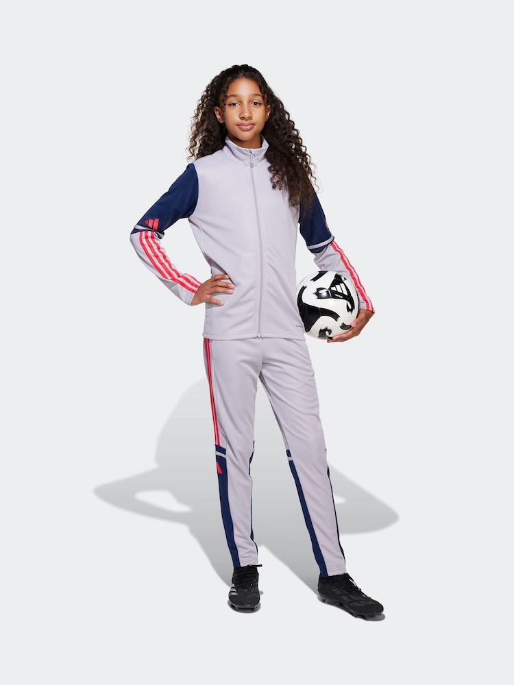 adidas Grey Squadra 25 Zip Up Training Jacket - Image 3 of 6