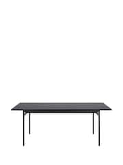 Actona Black Angus Dining Table and Swivel Chair Set - Image 3 of 13