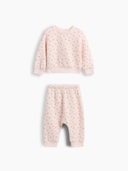 Gap Pink Floral Quilted Outfit Set (0-24mths) - Image 1 of 3