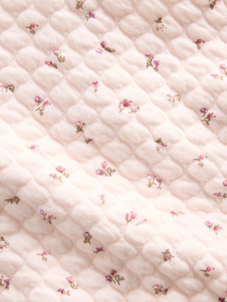 Gap Pink Floral Quilted Outfit Set (0-24mths) - Image 3 of 3 Gap Pink Floral Quilted Outfit Set (0-24mths) - Image 3 of 3