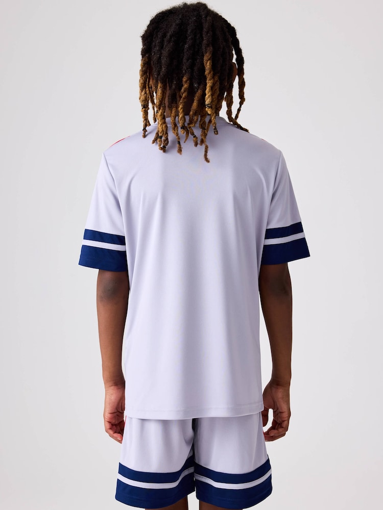 adidas Grey Light Squadra 25 T-Shirt - Image 2 of 5