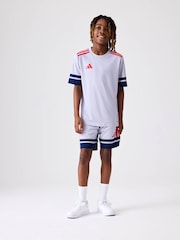 adidas Grey Light Squadra 25 T-Shirt - Image 3 of 5