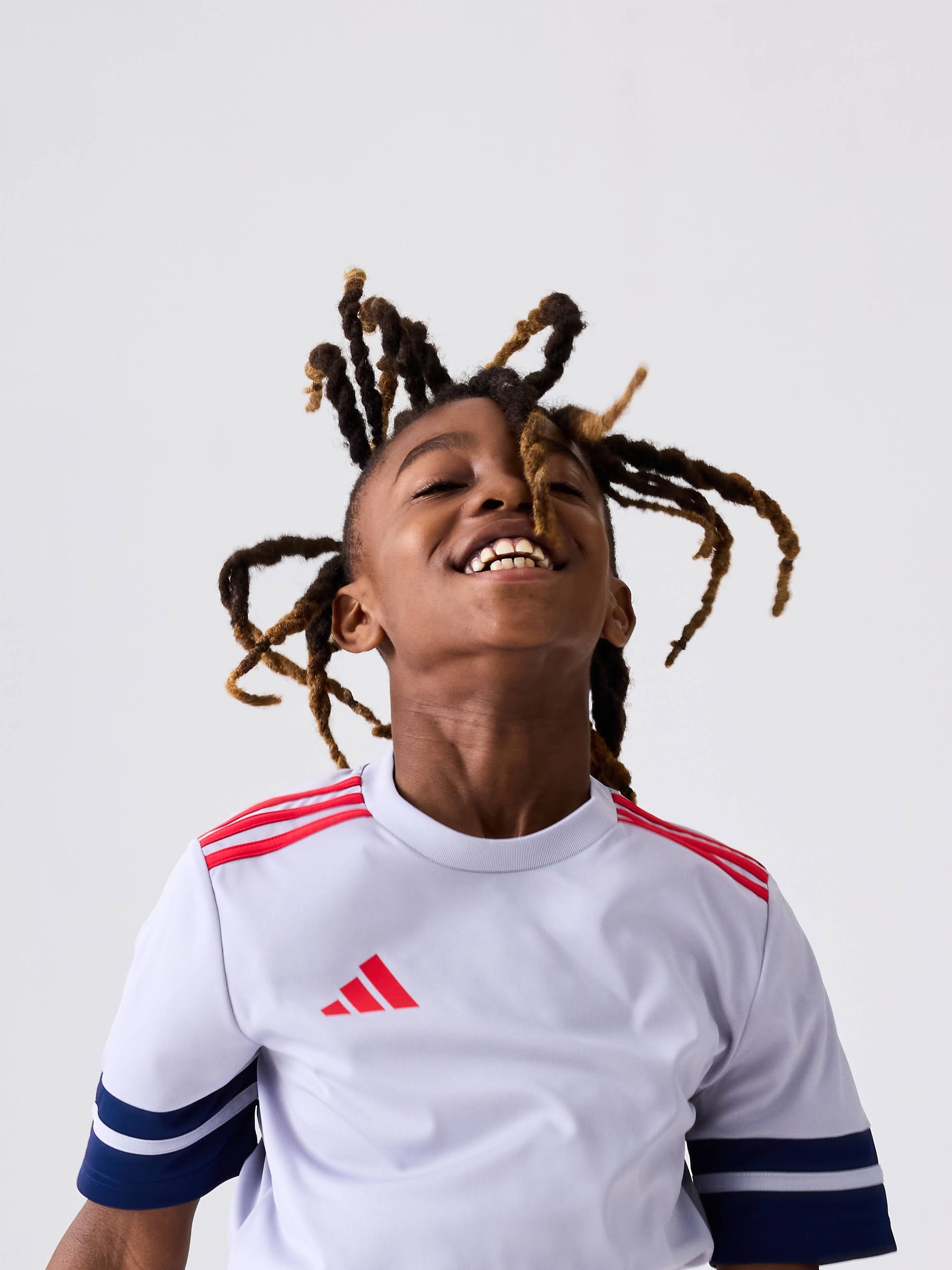 Buy adidas Grey Light Squadra 25 Kids Jersey from Next USA