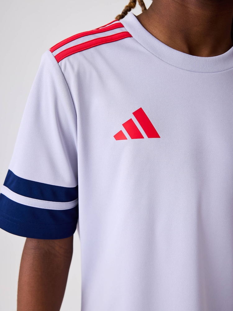 adidas Grey Light Squadra 25 T-Shirt - Image 5 of 5