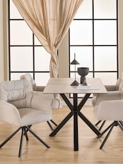 Actona Grey Heaven Dining Table - Image 1 of 8